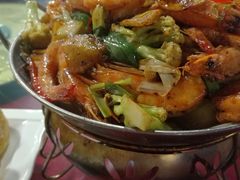 干锅时蔬虾-闻香阁·清真(光荣道店)