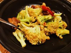 干锅有机花菜-臻宝中餐厅·大连菜·海鲜·融合菜(大连一方城堡豪华精选酒店)