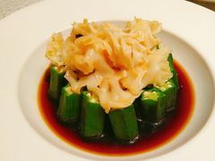 捞汁秋葵绣球菌-阿庄新豫菜(航海东路店)