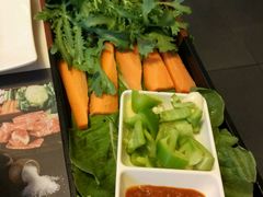 蔬菜拼盘-崔英子朝韩民俗风味烤肉烤串城(大东店)