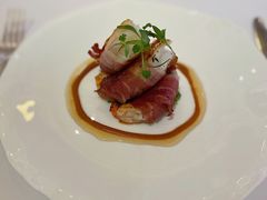 培根卷大明虾配牛油果-Jean Georges