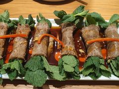 薄荷牛肉卷-云海肴·汽锅鸡·云南菜(广安门天虹店)