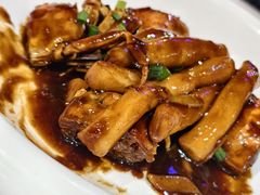 毛蟹炒年糕-月湖翠·上海菜(思南公馆淮海店)