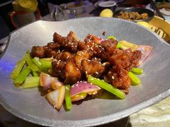 蒜香蜜汁排骨-绿茶餐厅(乐峰广场店)