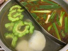 清汤沙茶双拼锅-鑫宝沙茶牛肉火锅(永泰店)