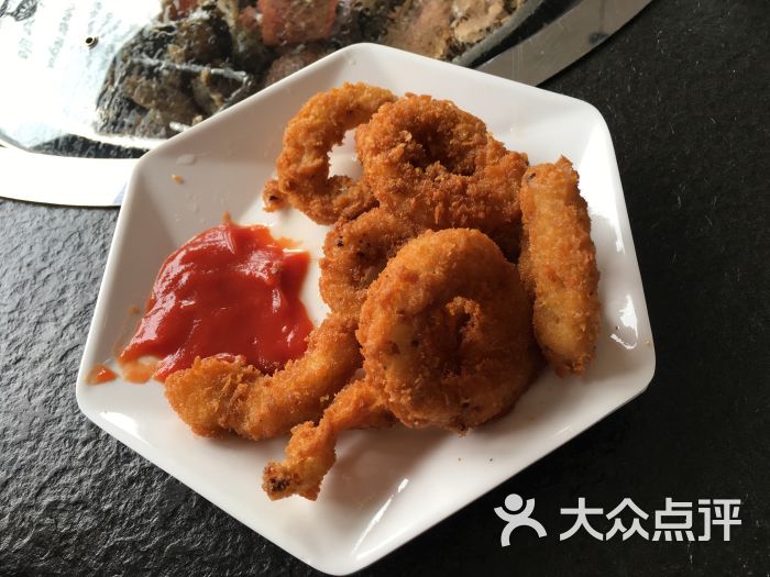 李小姐炖鱼蒸海鲜鱿鱼圈图片 - 第1张