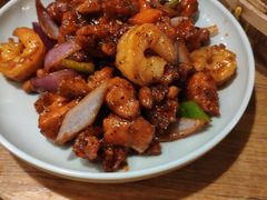 椒香虾仁爆鸡球-陈傻子餐厅(世纪都会店)