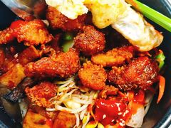 香酥鸡柳拌饭-中央财经大学-食堂