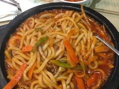 炒海鲜乌冬面-正一味石锅拌饭(望京新世界店)