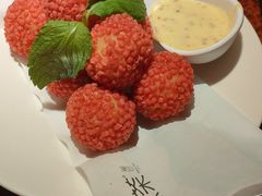 荔枝虾球-绿茶餐厅(华联万柳店)