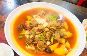 Broad Noodle Chicken Stew