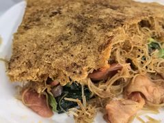 青菜肉丝里脊肉锅巴米线-九点小吃·安吉特色