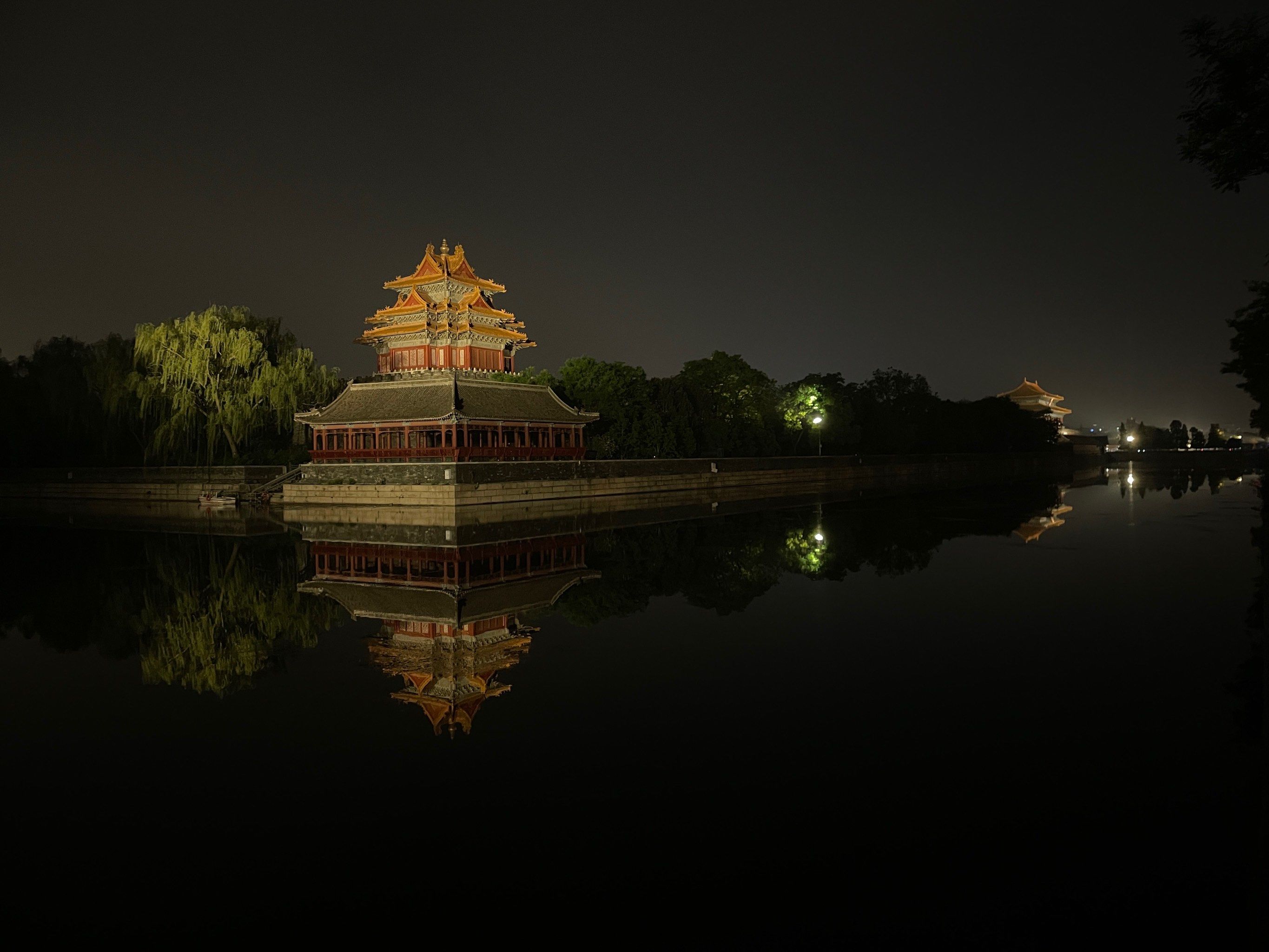 晚上的故宫角楼好美