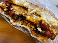 蛋菜夹馍-老马家马蓉蛋菜夹馍·腊牛肉夹馍(回民街店)