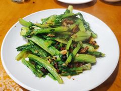 豆豉鲮鱼油麦菜-潮粥馆(长江花园店)