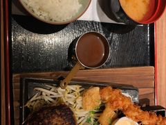 芝士牛肉汉堡套餐-Hamburg Steak Keisuke