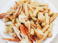 螃蟹炒年糕-食海部落