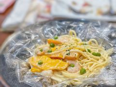 南瓜虾仁椰汁意面-斯比特花园西餐厅(东方商厦店)