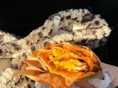 -小红车炸蛋葱油饼