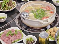 清汤豆米中锅-黔府豆米火锅野菜馆(南马店)