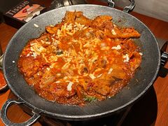 铁板章鱼五花肉-春熙台韩国料理·章鱼肥牛(西丽店)