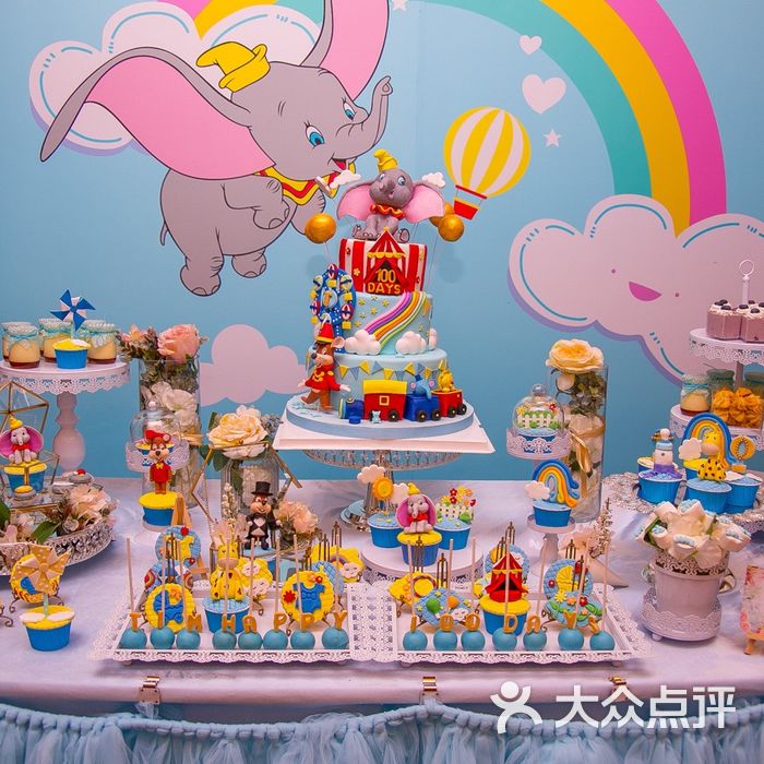 非m翻糖蛋糕甜品桌商务茶歇