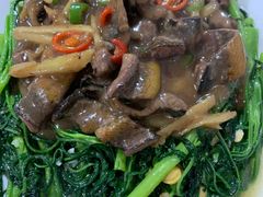 空心菜炒鳝鱼-车头老二大排档