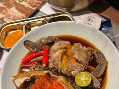 -草家酱蟹炭火烤肉店(珲春南路一店)