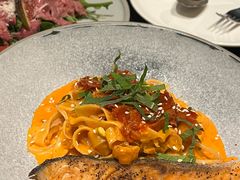 三文鱼泡菜奶油宽面-农畉LONFOOD(万象天地店)