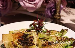 Grilled Beef Heart Cabbage