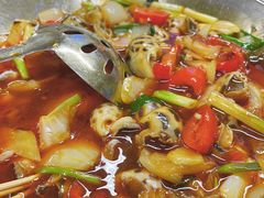 辣酒煮花螺-凤城康记饭店