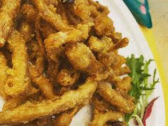 咸蛋黄煎茶树菇-壹厨饭店(五羊店)