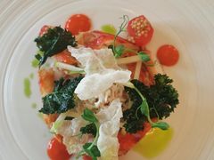 帝王蟹配脆片沙拉-上海和平饭店华懋阁 Cathay Room