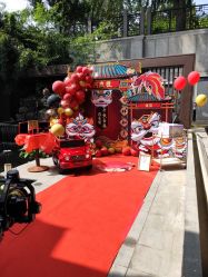 -宝宝百日宴周岁生日派对气球布置策划