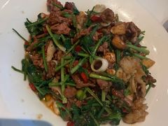 香菜摔打鲜牛肉-桂满陇·蟹黄小笼汤包(清河万象店)