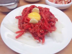 生拌牛肉-真利味·脊骨火锅·正宗韩国料理(韩乐坊店)