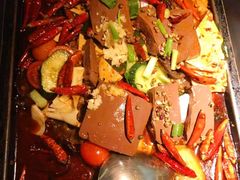 毛血旺烤鱼-探鱼·鲜青椒爽麻烤鱼(天一广场店)