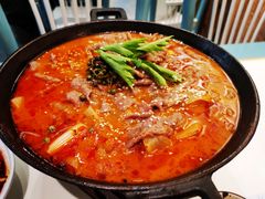 自制不老牛肉汤锅-付掌柜在成都·热炒砂锅集(金禾店)