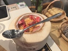 粉芭乐椰子布丁-烹然四季椰子鸡火锅(姚家园万象汇店)