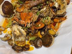 -东来菜馆•手抓海鲜家常菜•海鲜锅贴(鸽子窝店)