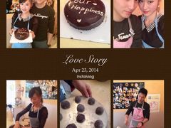 和亲爱的做蛋糕，老板表面很正经，其实很2，很开心的DIY-DIY SWEET21(升平路店)