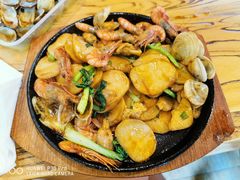 铁板海鲜年糕-逸香海鲜面疙瘩(嵊泗店)