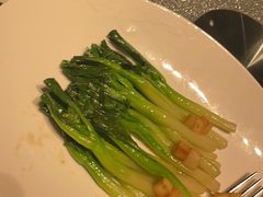 蒜香油爆菜心-杭州西子湖四季酒店·金沙厅