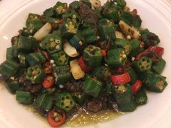 榄菜肉碎炒秋葵-玉华宫宾馆·餐厅(铜川驻京办店)