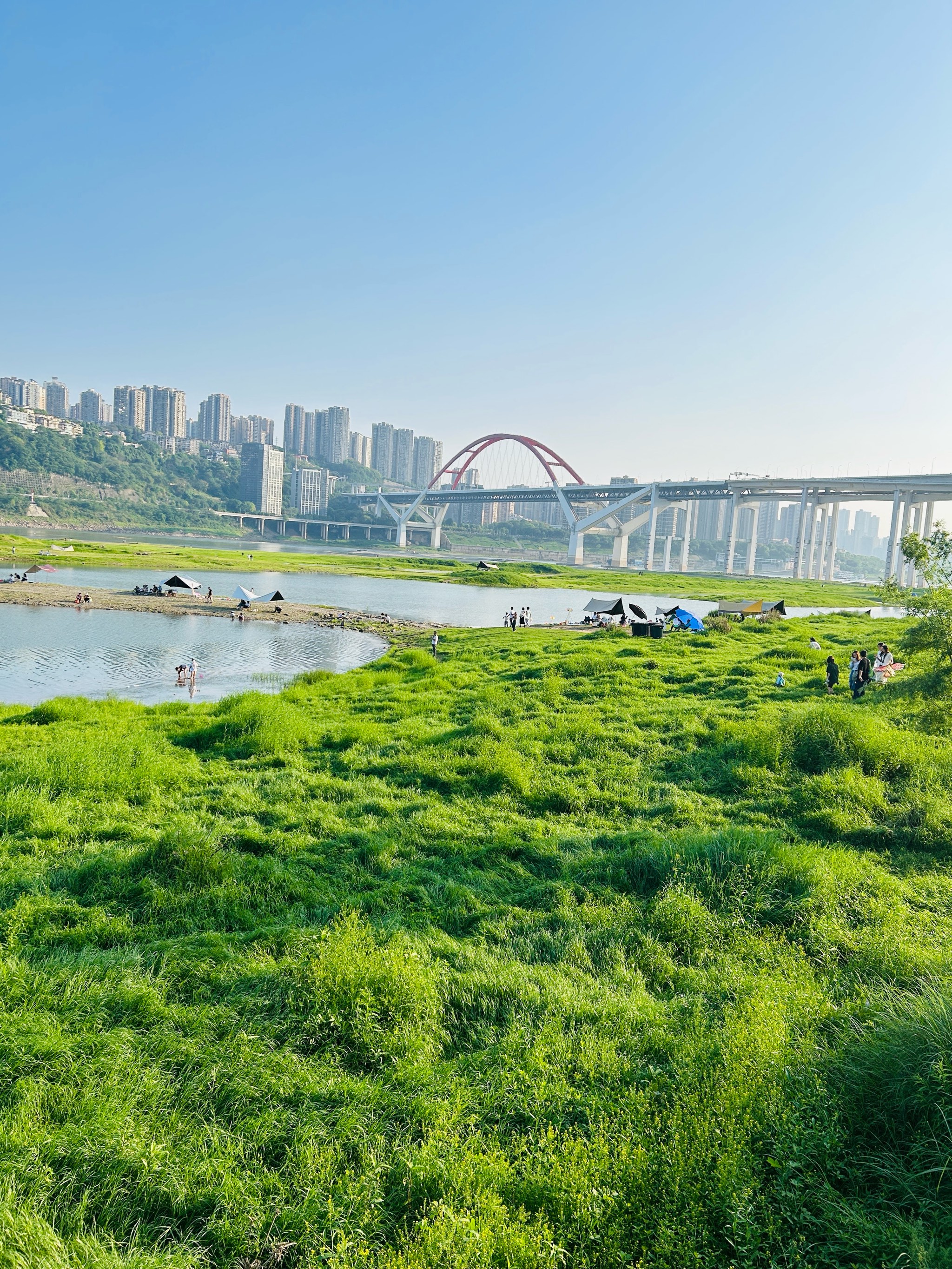 汉江濂水河畔湿地公园图片