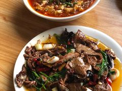 肝腰合炒-豆腐脑花