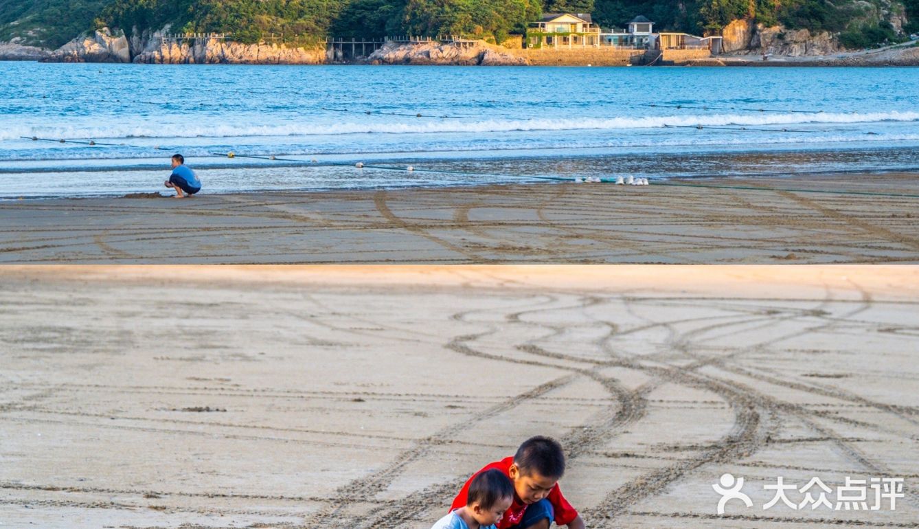 江浙沪周边电影感海滩🏝桃花岛塔湾金沙