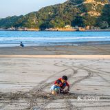 江浙沪周边电影感海滩🏝桃花岛塔湾金沙