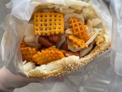 鸡蛋花干夹馍-三兄弟高炉烧饼