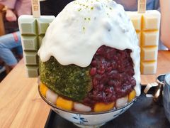 抹茶生乳かき氷-WONDER ICE 萬得冰田(建設路总店)
